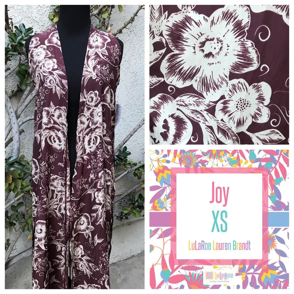 NWT!! LuLaRoe XS Joy Vest! Amazing Floral!